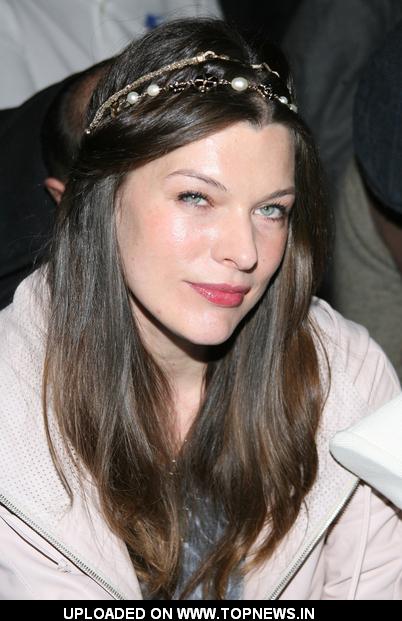 Milla Jovovich at Mercedes-Benz Fashion Week Fall 2009 - Y-3 Autumn/