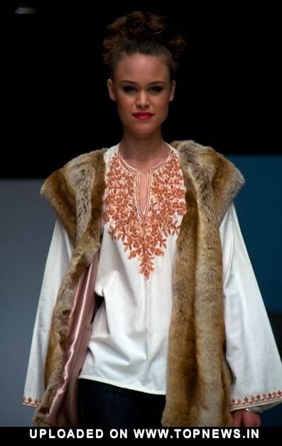 Model at Los Angeles Fashion Week Fall/Winter 2011 - Doctrine - Runway Model at Los Angeles Fashion Week Fall/Winter 2011 - Doctrine - Runway