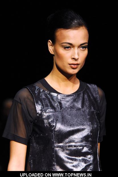 Model at Mercedes-Benz Fashion Week Fall 2009 - G-Star - Runway Model at Mercedes-Benz Fashion Week Fall 2009 - G-Star - Runway