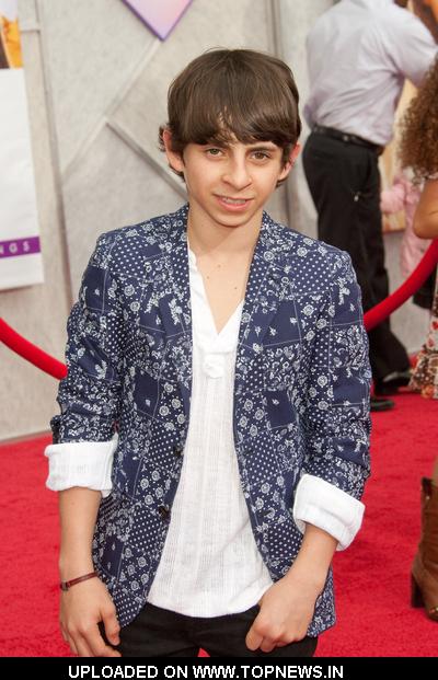 Moises Arias at Hanna Montana The Movie World Premiere Arrivals