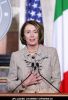 Nancy Pelosi at Joint Press Conference Between Italian Prime Minister Silvio Berlusconi and the United States Speaker  Nancy P