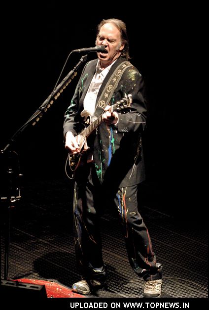Neil Young in Concert at the Apollo in Manchester