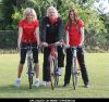 Nell McAndrew, Richard Branson and Melanie Chisholm at 2011 Virgin Active London Triathlon - Photocall