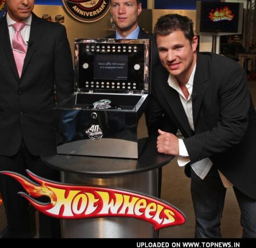 Nick Lachey at Hot Wheels 40th Anniversary Celebration at the Mattel Showroom in New York