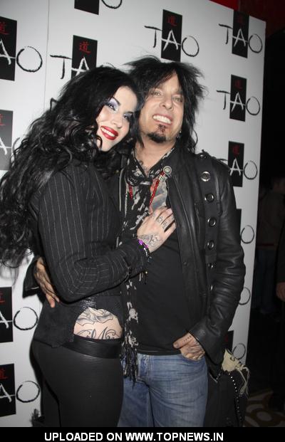 Nikki Sixx bat Kat Von D Celebrates the Launch of Her New Book "High Voltage Tattoo" at Tao Nighclub Las Vegas