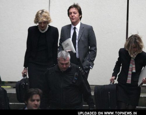 Sir Paul McCartney and Heather Mills Divorce Hearing - Day 5 - Arrivals Sir Paul McCartney and Heather Mills Divorce Hearing - Day 5 - Arrivals