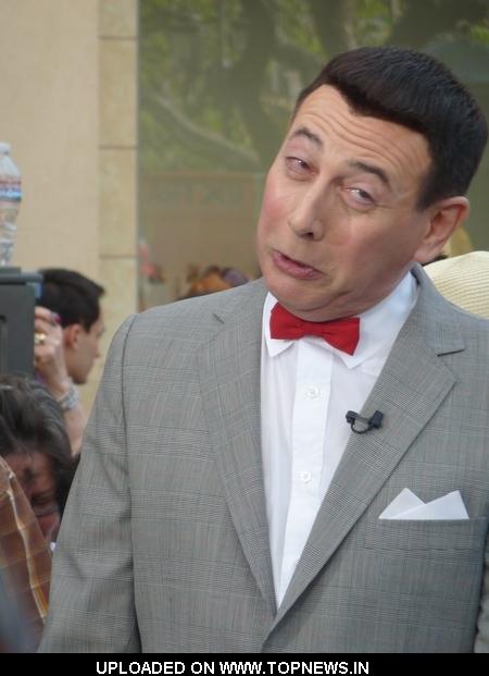 Paul Reubens at Extra Interview with Paul Reubens at The Grove in Los 