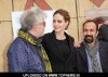 Pedro Almodovar, Angelina Jolie and Asghar Farhadi at The American Cinematheque's 69th Annual Golden Globe Awards