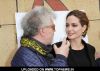 Angelina Jolie and Pedro Almodovar at The American Cinematheque's 69th Annual Golden Globe Awards Foreign-Language Nominee