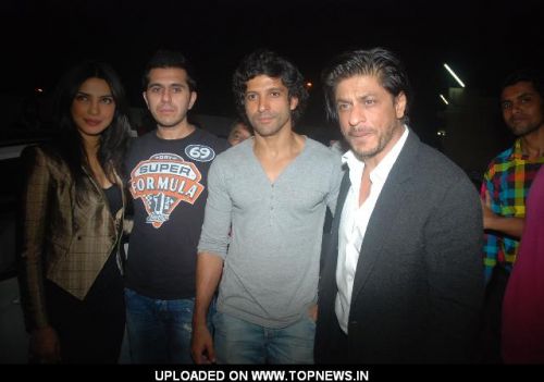 Priyanka Chopra, Ritesh Sidhwani, Farhan Akhtar, Shahrukh Khan at Don 2 special screening at PVR
