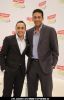 Bollywood actor Rahul Bose and tennis champion Mahesh Bhupathi pose as part of the Colgate total campaigning for "Healthy Mouth"