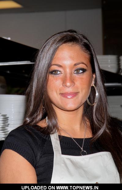 Sammi Giancola at Nove Italiano Meatball Cooking Lesson with Sammi 