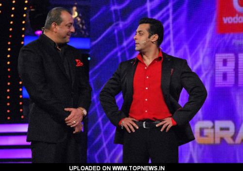 Sanjay Dutt and Salman Khan on  Bigg Boss 5 finale