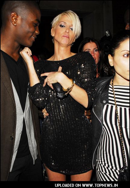 "Sarah-Harding" at Kimberley Walsh (Girls Aloud) 26th Birthday Party Arrivals at the Burlington Nightclub in London