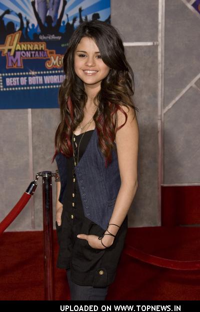 Selena Gomez at Hannah Montana Miley Cyrus Best of Both Worlds Concert 