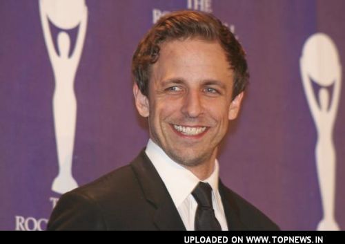 Seth Meyers at 23rd Annual Rock and Roll Hall of Fame Induction Ceremony - Press Room Seth Meyers at 23rd Annual Rock and Roll Hall of Fame Induction Ceremony - Press Room