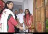 Shabana Azmi at Preksha Lal art exhibition, Kala Ghoda in Mumbai