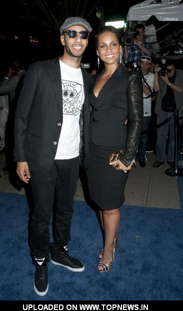 Swizz Beatz and Alicia Keys at "Five" Lifetime TV Series New York City Screening - Arrivals    