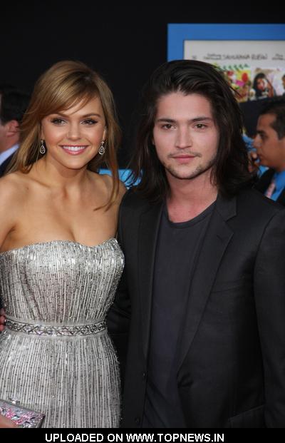 Thomas McDonell and Aimee Teegarden at "Prom" World Premiere - Arrivals