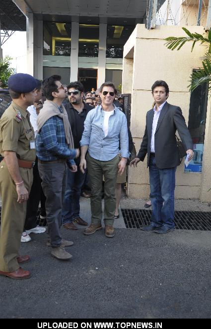 Tom Cruise and Anil kapoor arrives in Mumbai to promote MI:4