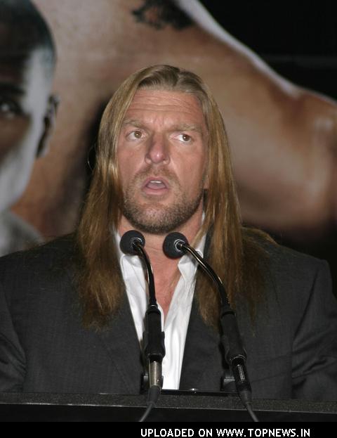 Triple H at Press Conference Before WrestleMania XXIV March 26 2008