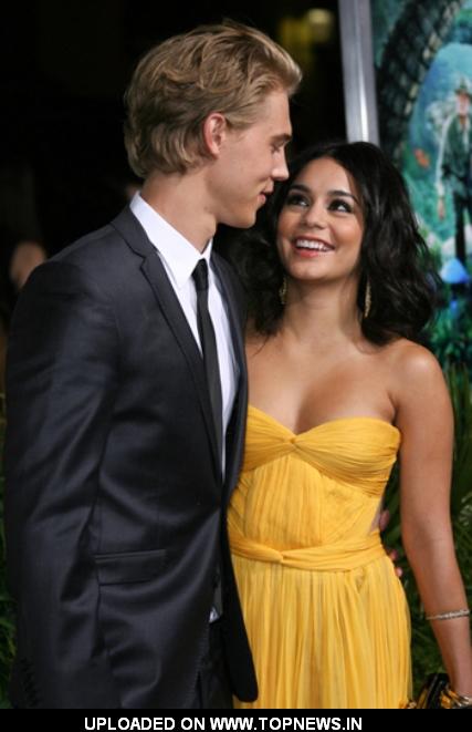 Austin Butler and Vanessa Hudgens at the'Journey 2 The Mysterious Island'