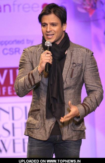 Bollywood actor Vivek Oberoi during a special show at the Wills Lifestyle India Fashion week 2012,in New Delhi on Friday Bollywood actor Vivek Oberoi during a special show at the Wills Lifestyle India Fashion week 2012,in New Delhi on Friday