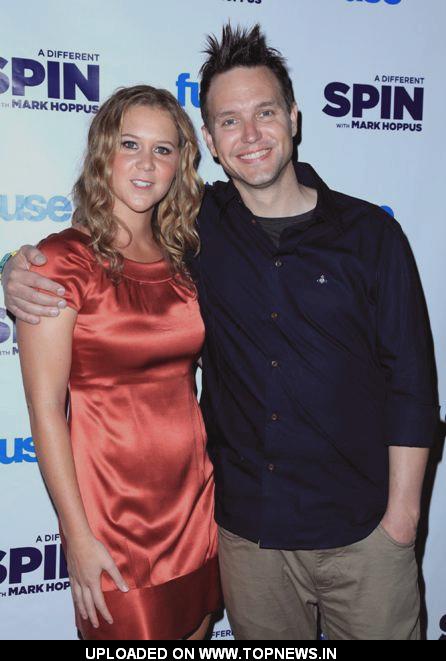 Amy Schumer and Mark Hoppus FUSE's "A Different Spin With Mark Hoppus" launch party