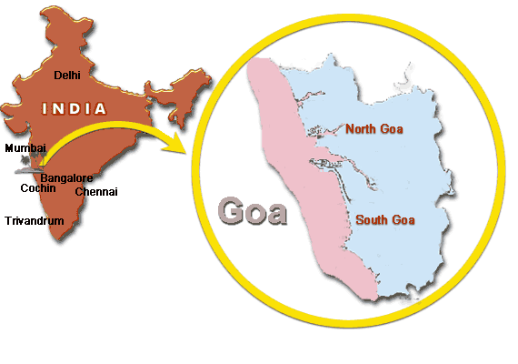 tourist map of goa. But once the tourist season
