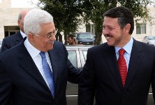 Jordan's king in talks with Abbas, British foreign secretary 