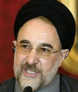 Former Iranian president Mohammad Khatami