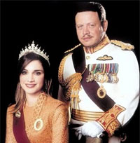 Queen Rania and King Abdullah II