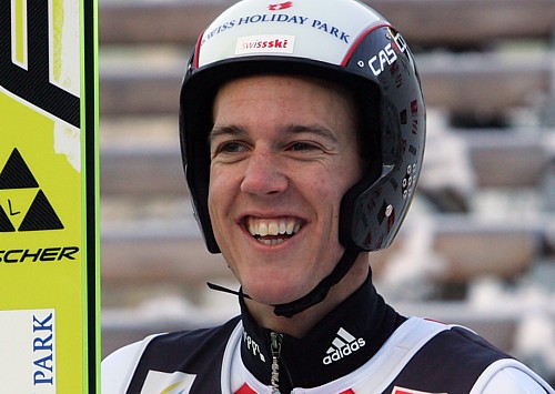 Kuettel ski-jumping world champion as snow allows just one round 
