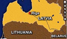 Latvia Riga Map