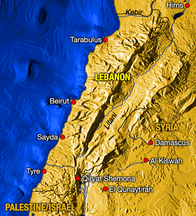political map of lebanon. "Lebanon needs a political