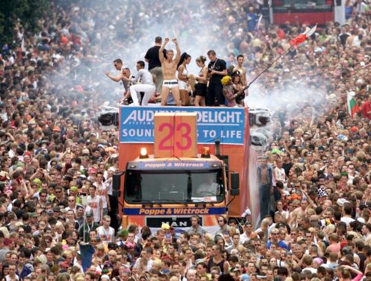 Love Parade held in German city of Dortmund