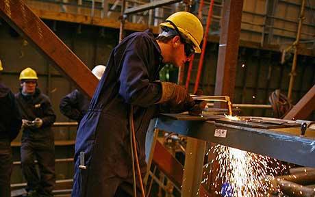 Britain’s manufacturing touches 15 year high 