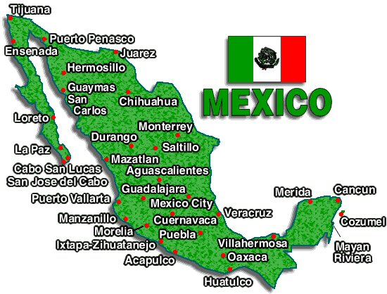 jalisco mexico map. Mexico City - A quake