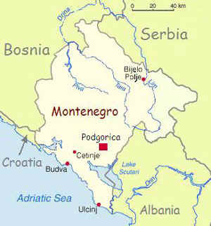 Image result for Podgorica country map