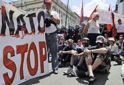 French police find anti-NATO demonstrators have guns 