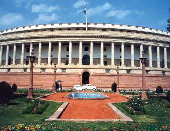 Parliament Building in New Delhi