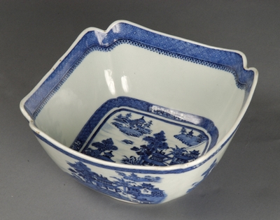 Ancient tomb made from blue and white porcelain bowls unearthed in China