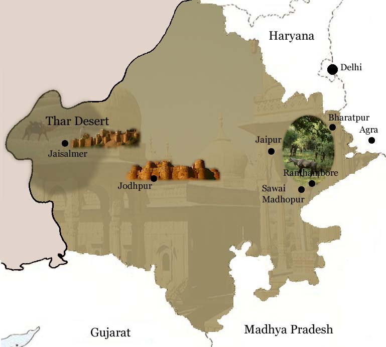 Rajasthan Map