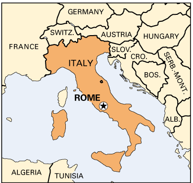 Rome Italy Map