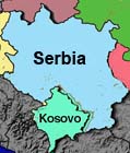 serbia map