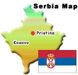 Serbia Map & Flag