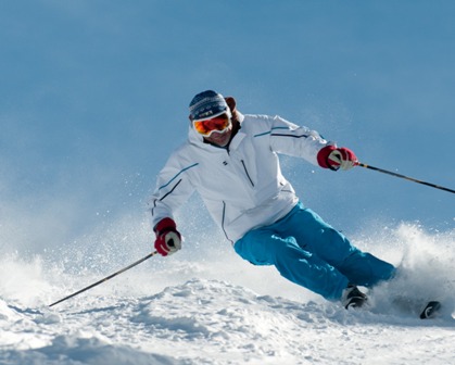 skiing