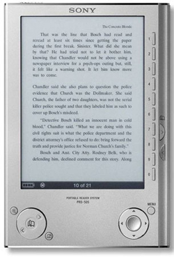 Sony''s e-book reader threatens to kill the paperback