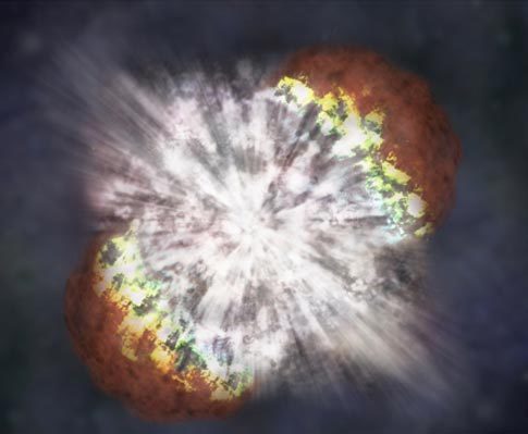 Light from a stellar explosion