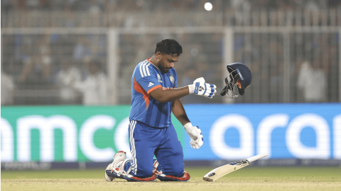 Sanju Samson and Abhishek Sharma Lead India to 255 in T20 World Cup Finals; Indian Team in Strong Position